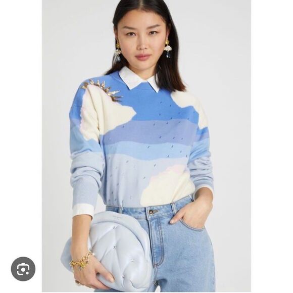 Kate Spade Shade Quilted Cloud Clutch Crossbody Pearlized Leather - Picture 2 of 13